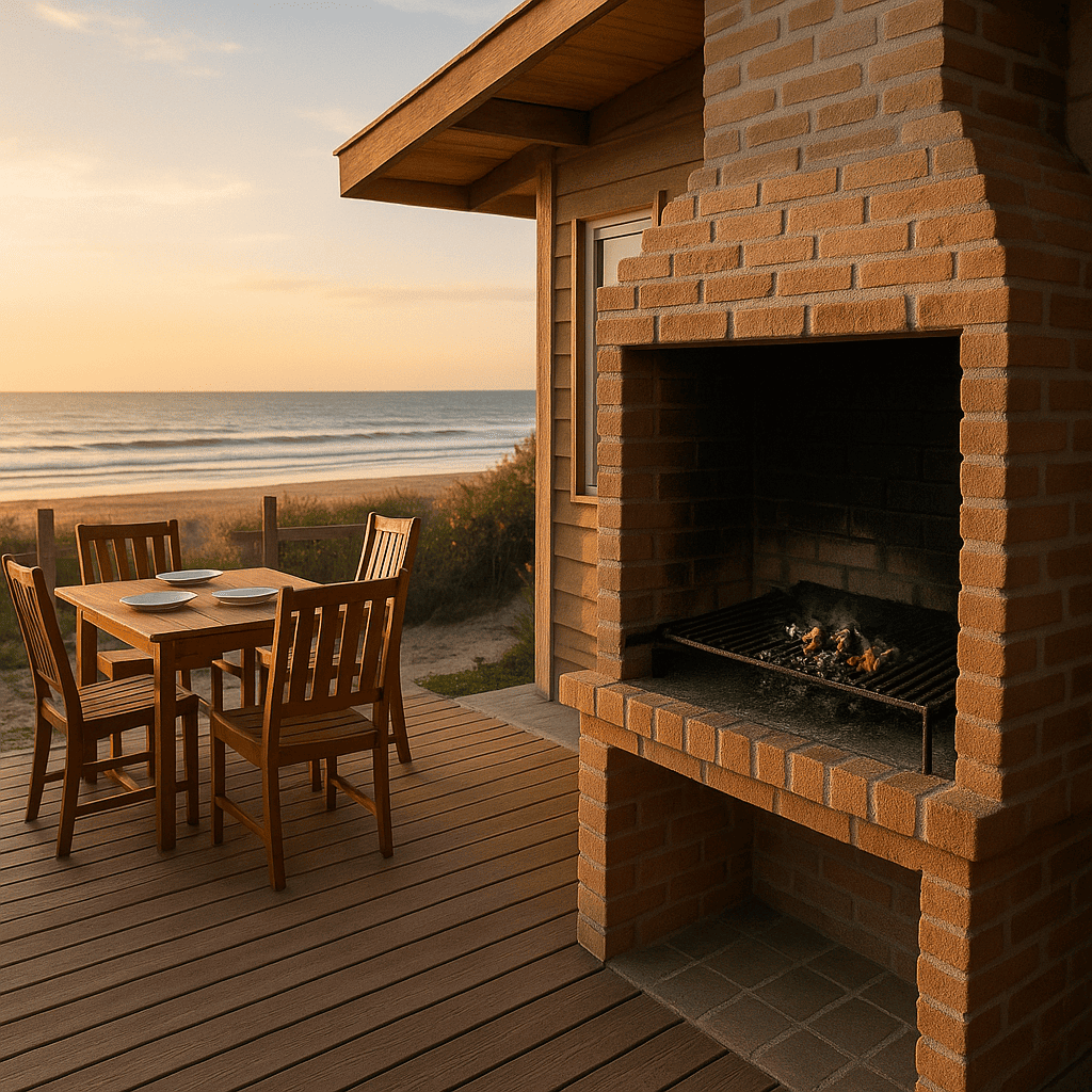 Casas con parrilla cerca del mar